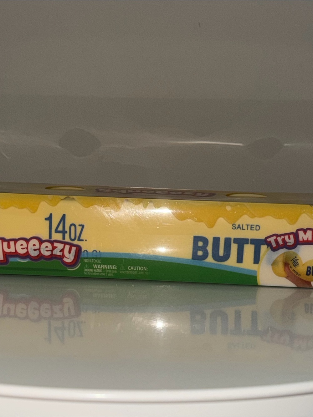 Squeeezy Jumbo Salted Butter Stick Squishy Fidget Toy
